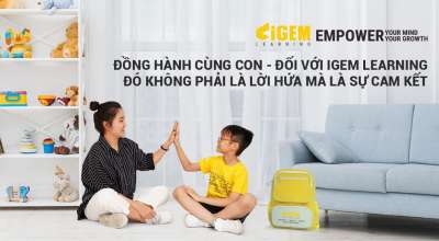 Đồng hành và phát triển cùng con - Đối với IGEM LEARNING - Đó không phải là lời hứa mà là sự cam kết